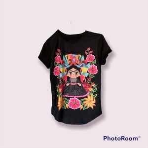 Frida kahlo black shirt size small in women